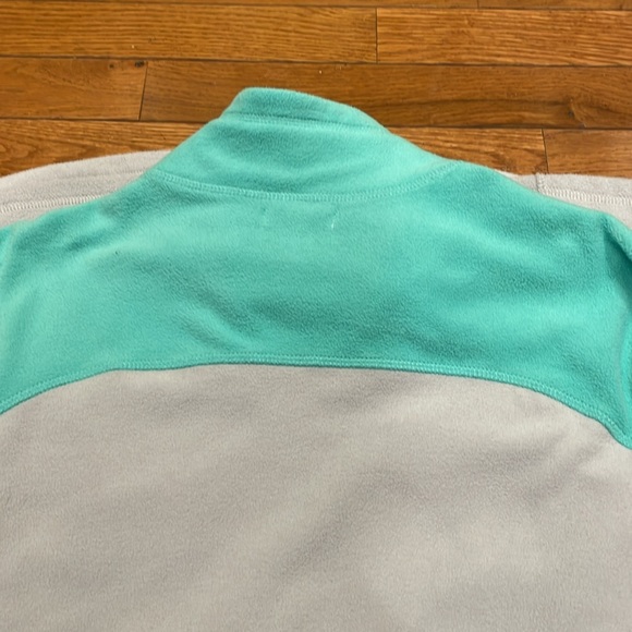 Old Navy 1/4 zip long sleeve pullover mint green and light gray size large - Picture 5 of 5